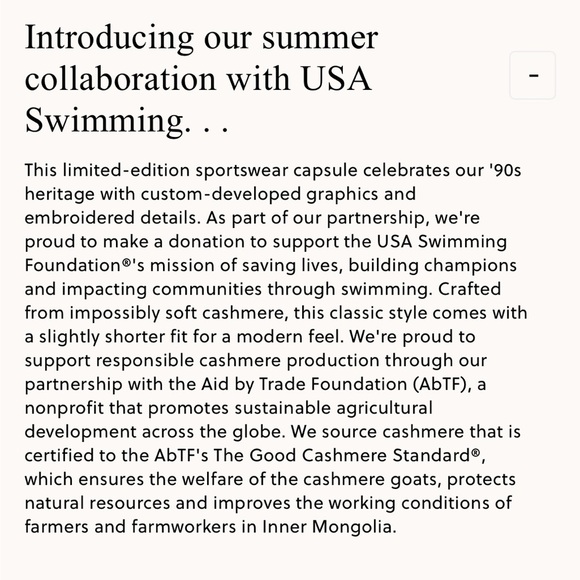 J. Crew Limited Edition USA Swimming X J.Crew Cashmere Cropped Sweater Polo - Picture 13 of 14